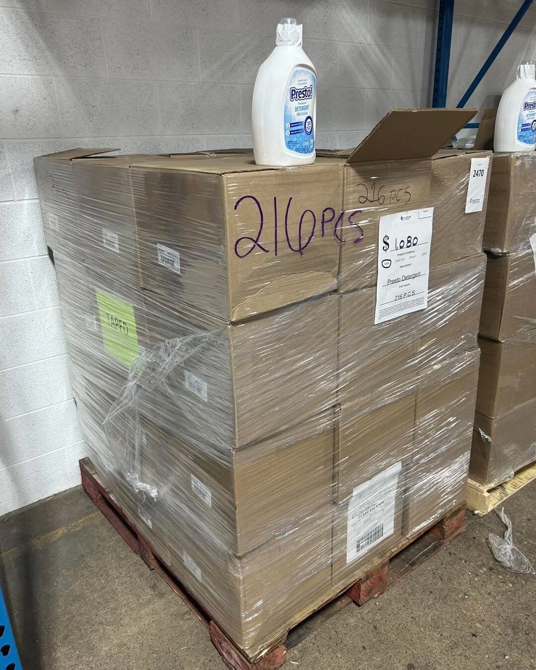 Detergent Pallets for Sale